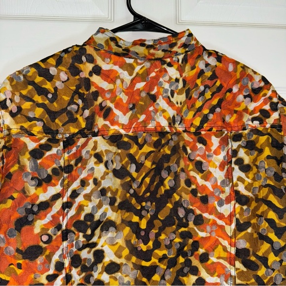 Ruby Rd. Multicolor Abstract Burn Out Button Up Jacket - Picture 8 of 13